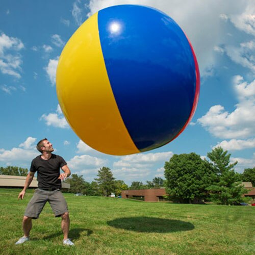 130cm Super Grote Giant Opblaasbare PVC Strandbal Kleurrijke Zwembad Accessoire Opgeblazen Ballen Zomer Outdoor Water Plezier, HA089