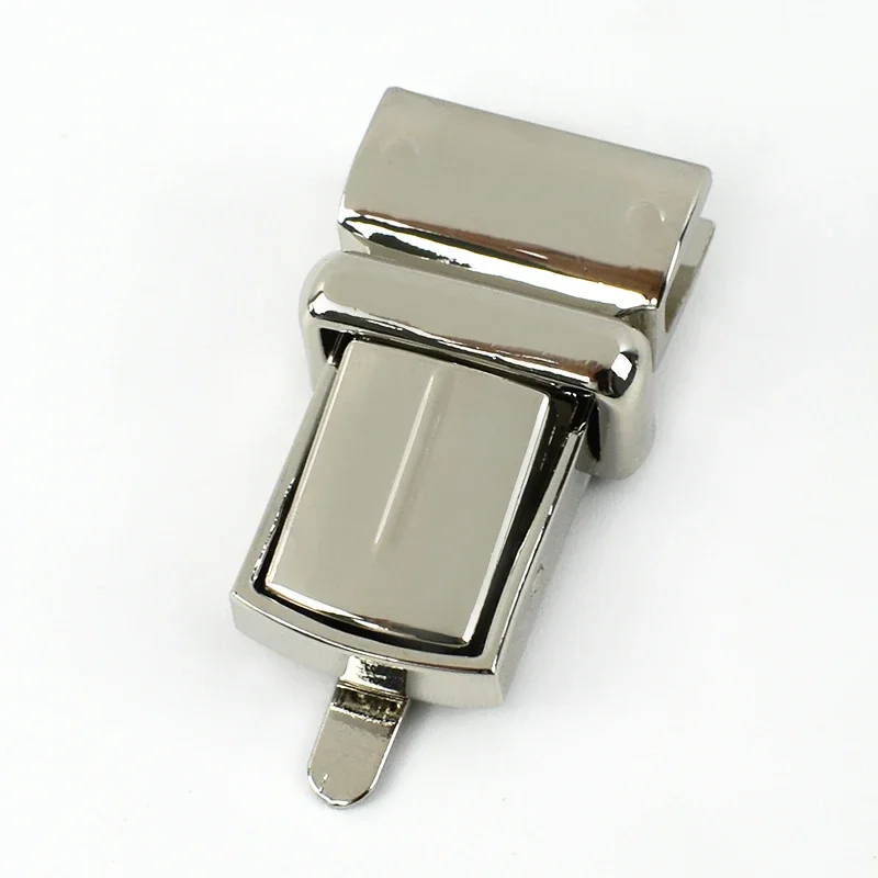 2 Stuks Meetee Tas Metalen Gesp 22*38 Mm Snap Sluiting Portemonnee Handtas Twist Turn Lock Kledingstuk sluiting Klink Diy Vervanging Accessoires: pistool metaal