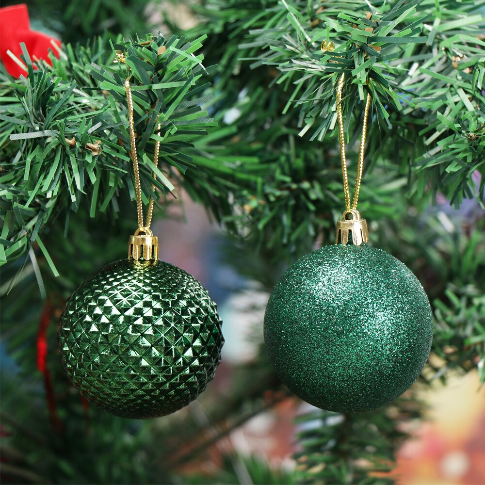 Plastic Ball Bauble Pendant Xmas Hanging DIY Home Christmas Tree Decoration Party Supplies 2021New