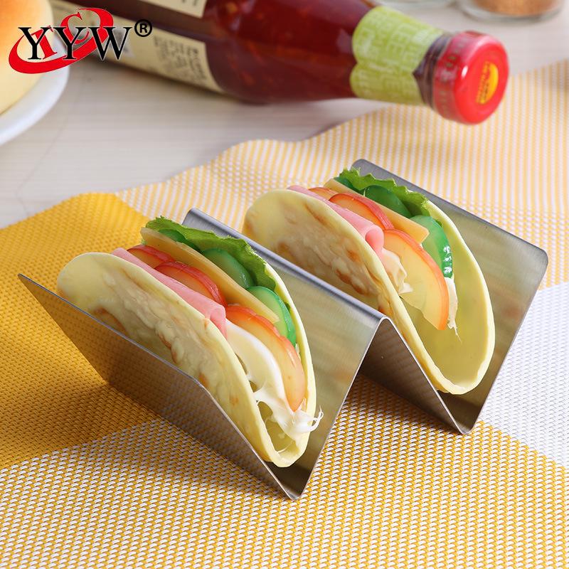 Kitchen Accessories Sandwich Breakfast Holder Mexican Pancake Pancake Holder Taco Holder Stand Stainless Steel Food Holder