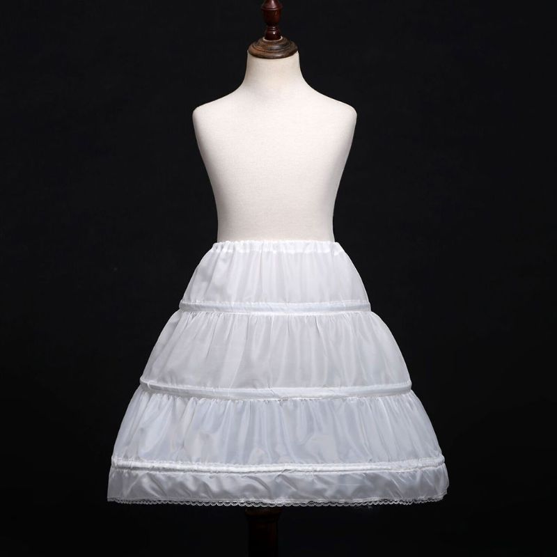 Kinderen Prinses Rok Petticoat Meisjes Trouwjurk Met Hoepel Rokken Accessoires Trekkoord Verstelbare Taille Voering