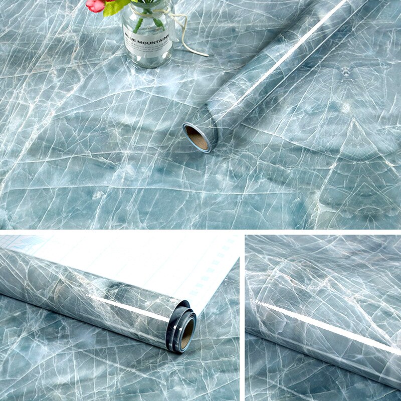 5 meter marmor kontaktpapir granit tapet selvklæbende vinylrulle køkken
