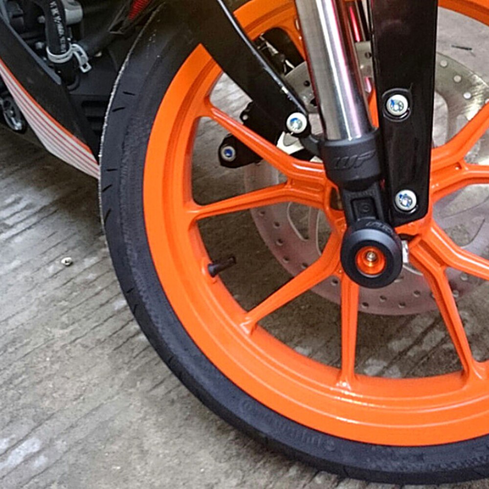 Cadre de fourche avant arrière | Pour KTM DUKE RC 390 DUKE 125/200 250 patins de Crash, cadre de fourche avant et arrière, curseurs
