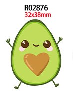 Platte avocado hars accessoires 30 stuks/lot diy decoratie knutselen  r0286 r0287 r0288: R02876