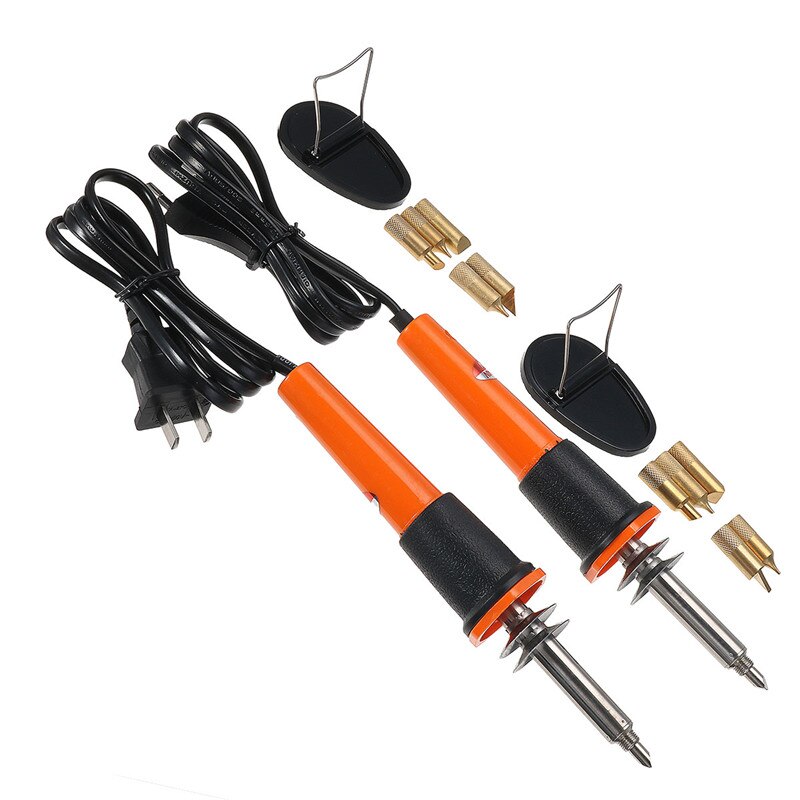 110v/220v eu / oss-plugg 30w elektrisk loddepenn trebrenningspenn blyantbrenner med rote Tips stativbeslag tilbehør