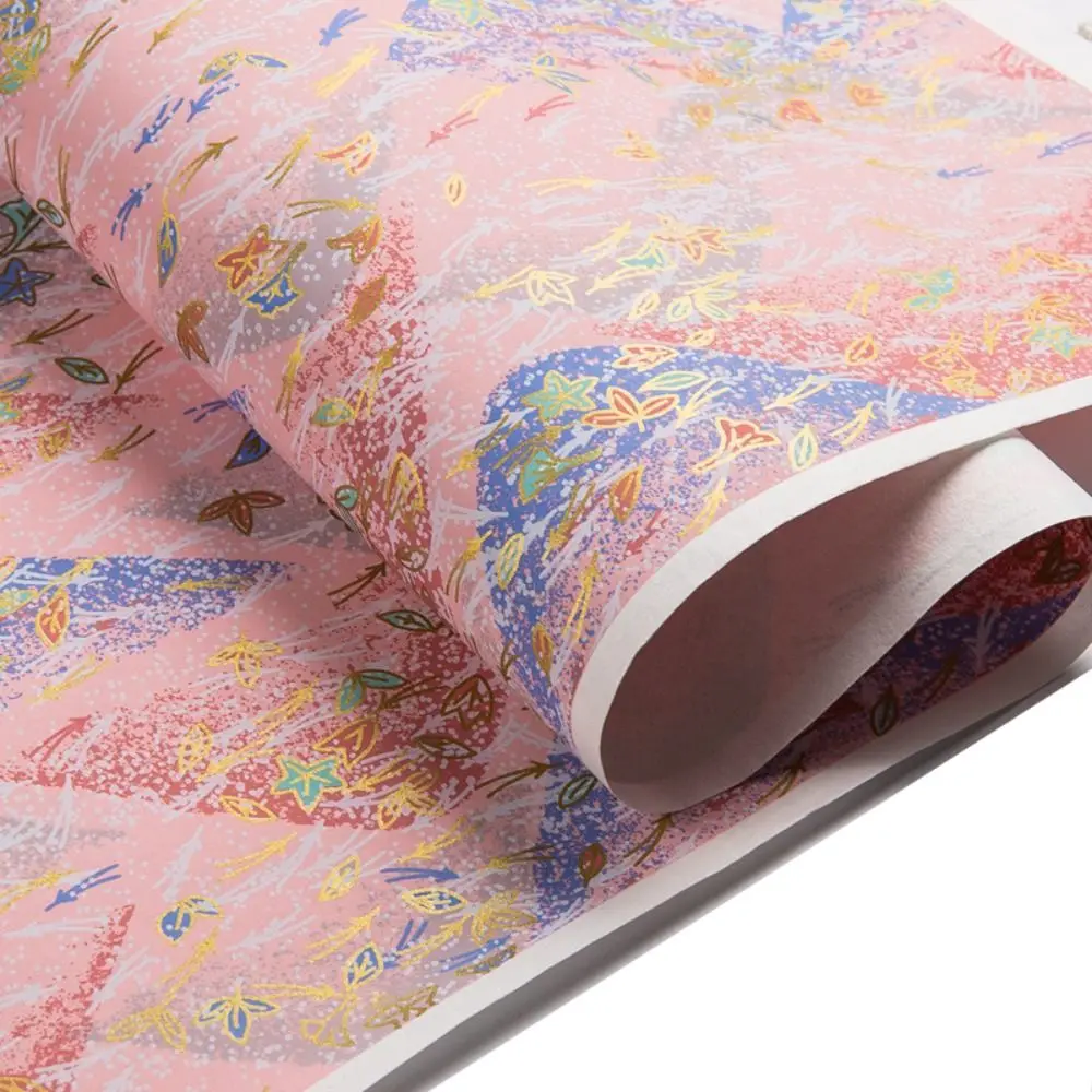 Material artístico, papel para envolver de estilo japonés, papel cortado con patrón de Sakura, papel de Origami, papel artesanal de 42x58cm, corte de papel: Transparente