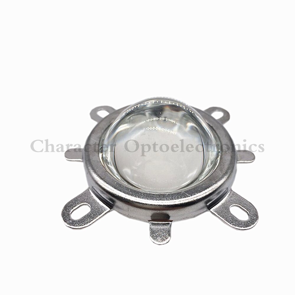 60-80 Degree 1 Set of 30W 50W 100W LED 44mm Lens + Reflector Collimator + Fixed Bracket 3mm Thickness Bottom