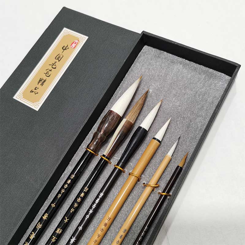 Chinese Calligraphy Brush Set ,Writing Brush Kanji Traditional Chinese painting Brush 6 piece/set