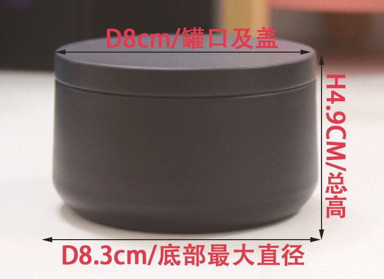 12Pcs Round Metal Tin Box with Lid Bulk Candle Tin Black Gold Jar Storage Empty Pot Plain Screw Top Cans Cosmetic Container