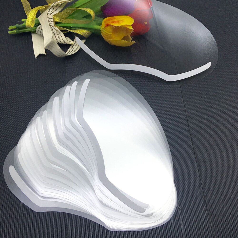 Flequillo deflector desechable para corte de pelo, herramientas de estilismo para peluquería, para tinte de peluquero, 50 Uds.: Transparent  50pcs