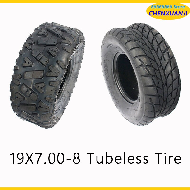 Pneu ATV 1989-8 19x19/7-8 19X700-8 19X700-8 19X7-8 adapté pour moto à quatre roues, 50cc, 70cc, 110cc, 125cc, petit pneu ATV, 8 pouces