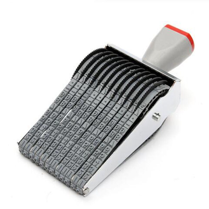 Uniwersalny 12 cyfrowy alfabet toczenia pieczątka angielska litera numer wyryć DIY Scrapbooking rolki artykuły papiernicze