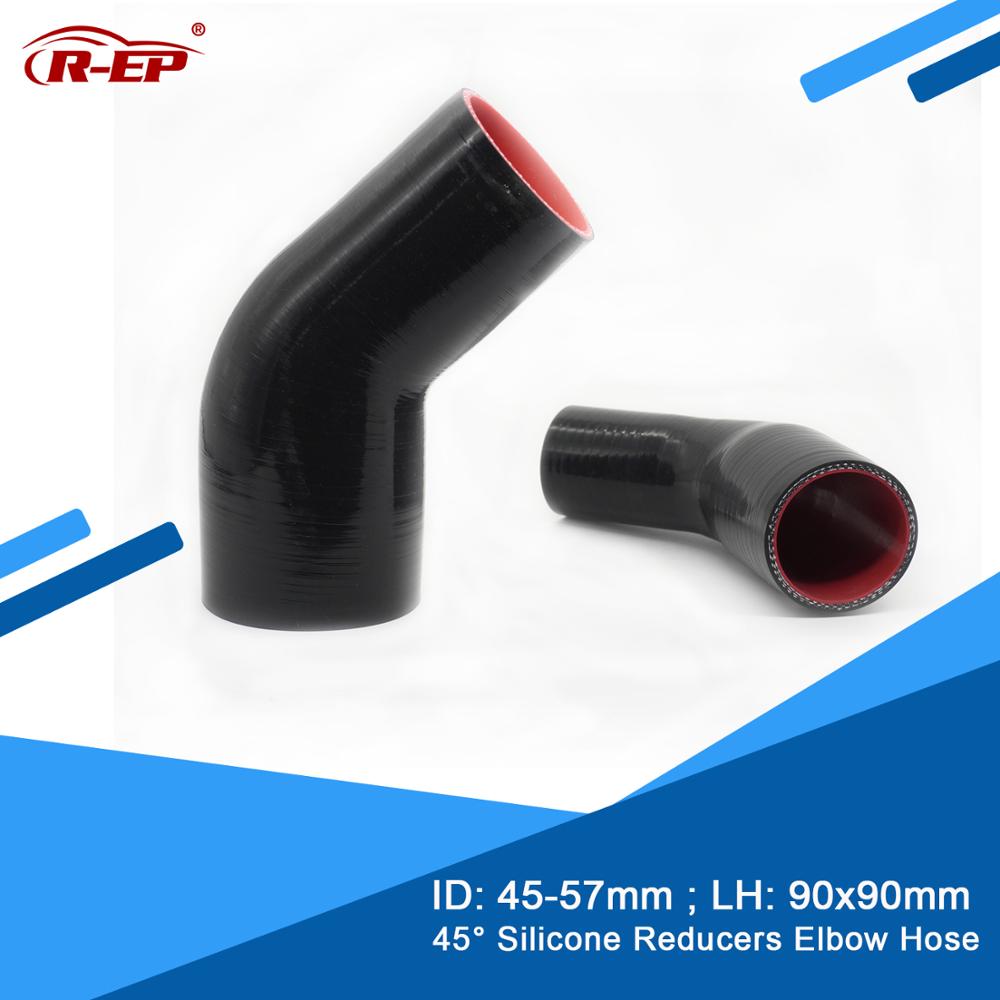 R-EP 45 Graden Reducer Siliconen Elleboog Slang 45-57 Mm Rubber Joiner Inter Koeler Voor Intercooler Buis Siliconen flexibele
