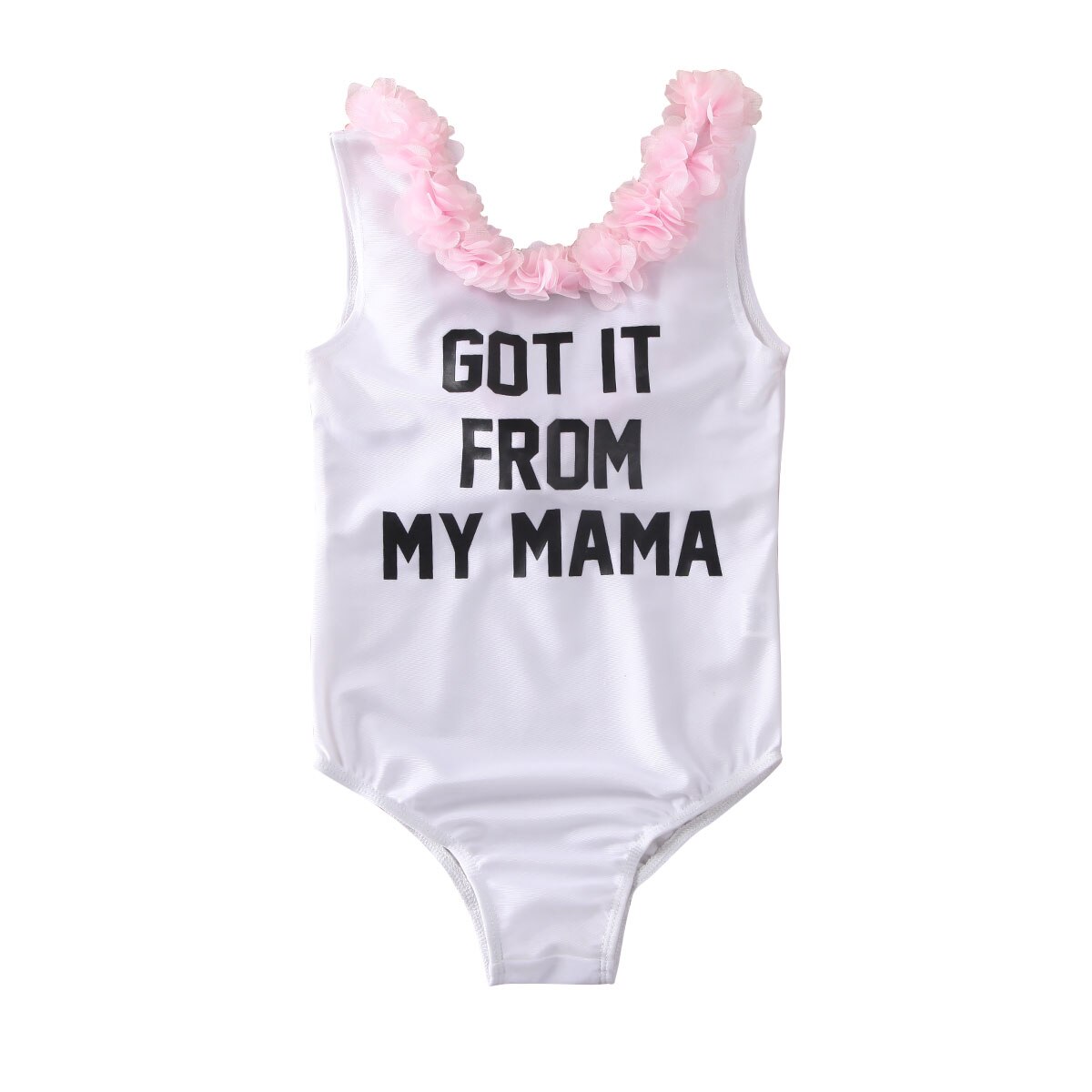 Toddler Kid Baby Girl Cotton Letter Flower Tankini Bikini Swimwear Swimsuit Bathing Suit Beachwear Summer Outfits: White / 5T