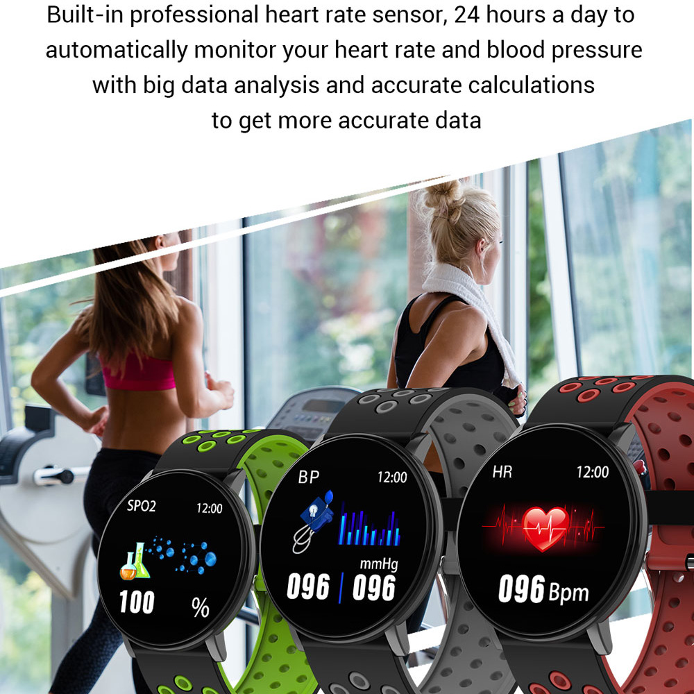 119Plus montre intelligente IP67 étanche Bracelet montre fréquence cardiaque Bracelet intelligent sport bracelets de montre Smartwatch pour Android IOS