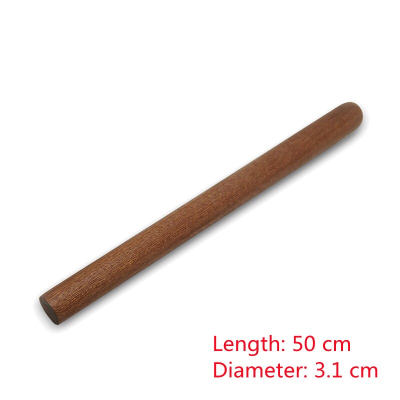 1pcs Portable Solid Rolling Pin Natural Wood Cooking Tools Fondant Cake Decoration Rollers Dough Roller Kitchen Tool Accessories: 50CM