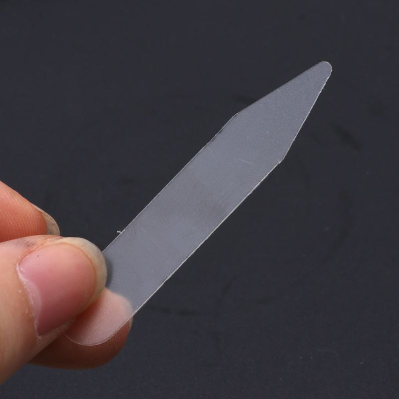 200 stk plastik krave holder 55*10mm stivere ophold skjorter skjorte mænds klare krave forbliver