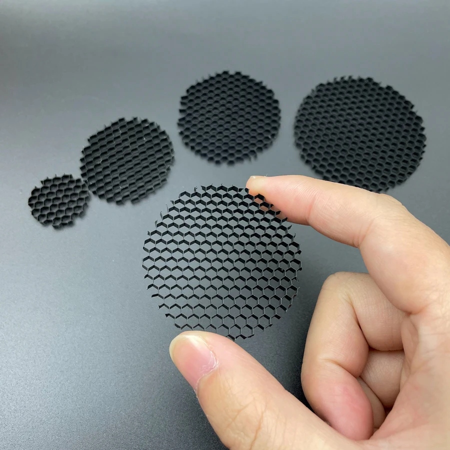 LED Light Shade Hood Downlight Spotlight Round Honeycomb Mesh Cover Black Anti-glare Anti-dazzling Aluminum 23 - 100 MM