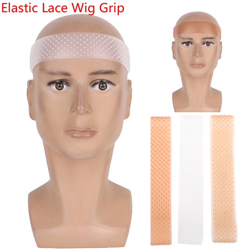 1 pièces Silicone perruque bandeau élastique perruque bandeau pour porter perruque de dentelle en forme de goutte Non glisse perruque Grip bandeau de cheveux sport Yoga bandeau