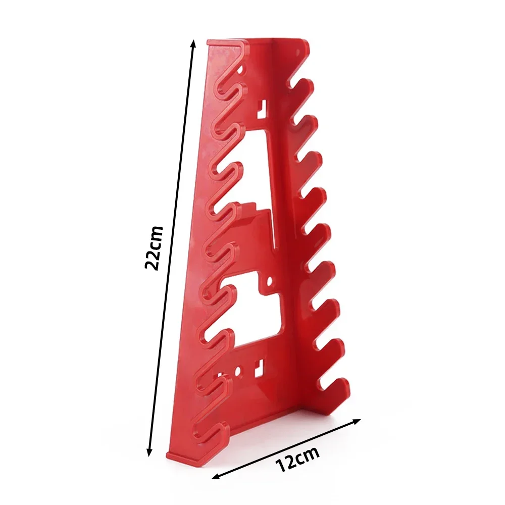 Organizador de herramientas, llave inglesa, soporte clasificador, bandeja montada en la pared, organizador de almacenamiento, herramienta de enchufe para el hogar, herramientas de almacenamiento de plástico