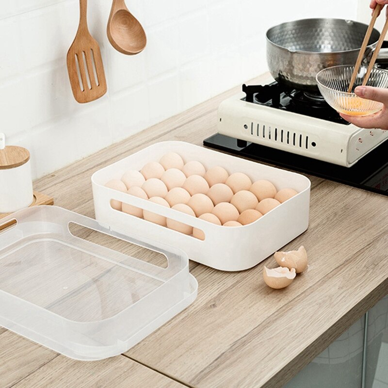 10 Pcs netic Spice Jar Set with Salt Pepper Set & 1 Pcs Fresh Keeping Container 24 Grid Egg Storage Stackable Box