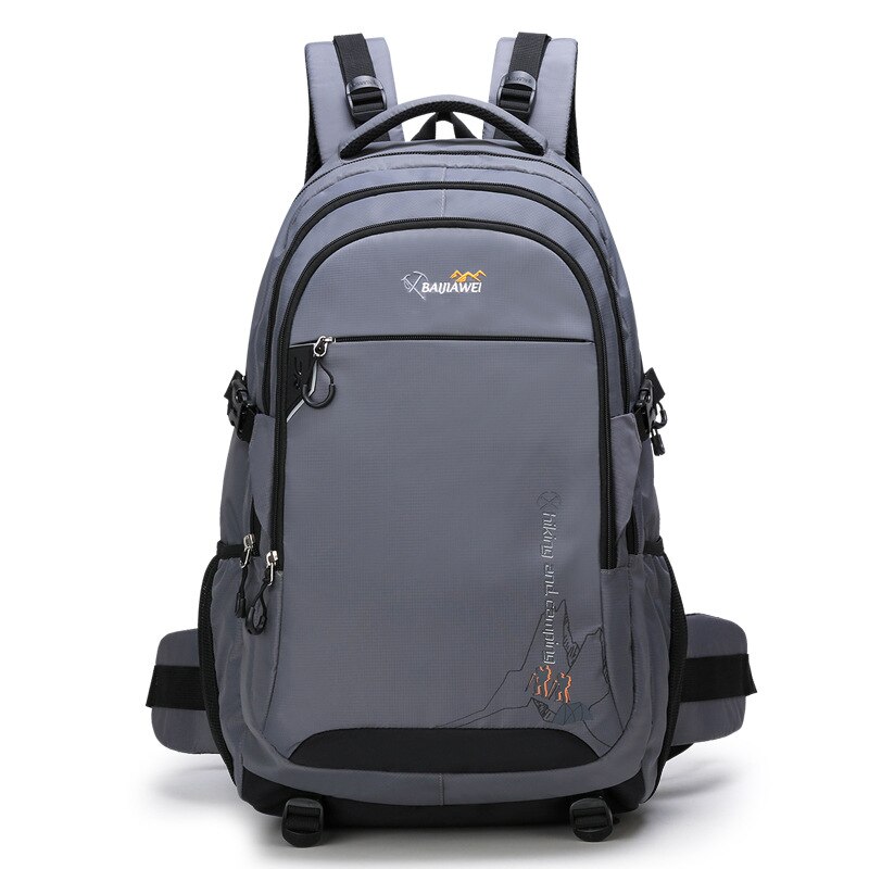 60l náilon ao ar livre mochila de viagem escalada esportes acampamento caminhadas mochila mochila escolar pacote para o sexo masculino feminino: Cinza