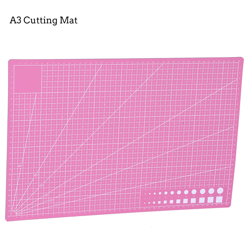 LMDZ A3 A4 A5 Double Sided Cutting Mat Cutting Board Mat Patchwork Mat Cutting Mat Patchwork Tool DIY Cutting Board 1 Pcs: A3 Pink