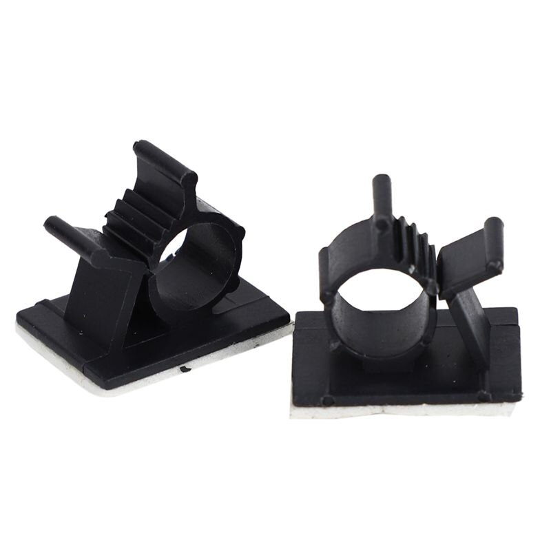 100 st/lot kabel sladd självhäftande fästen clips organizer clamp monteringsområde trådlös kabel clips trådhållare
