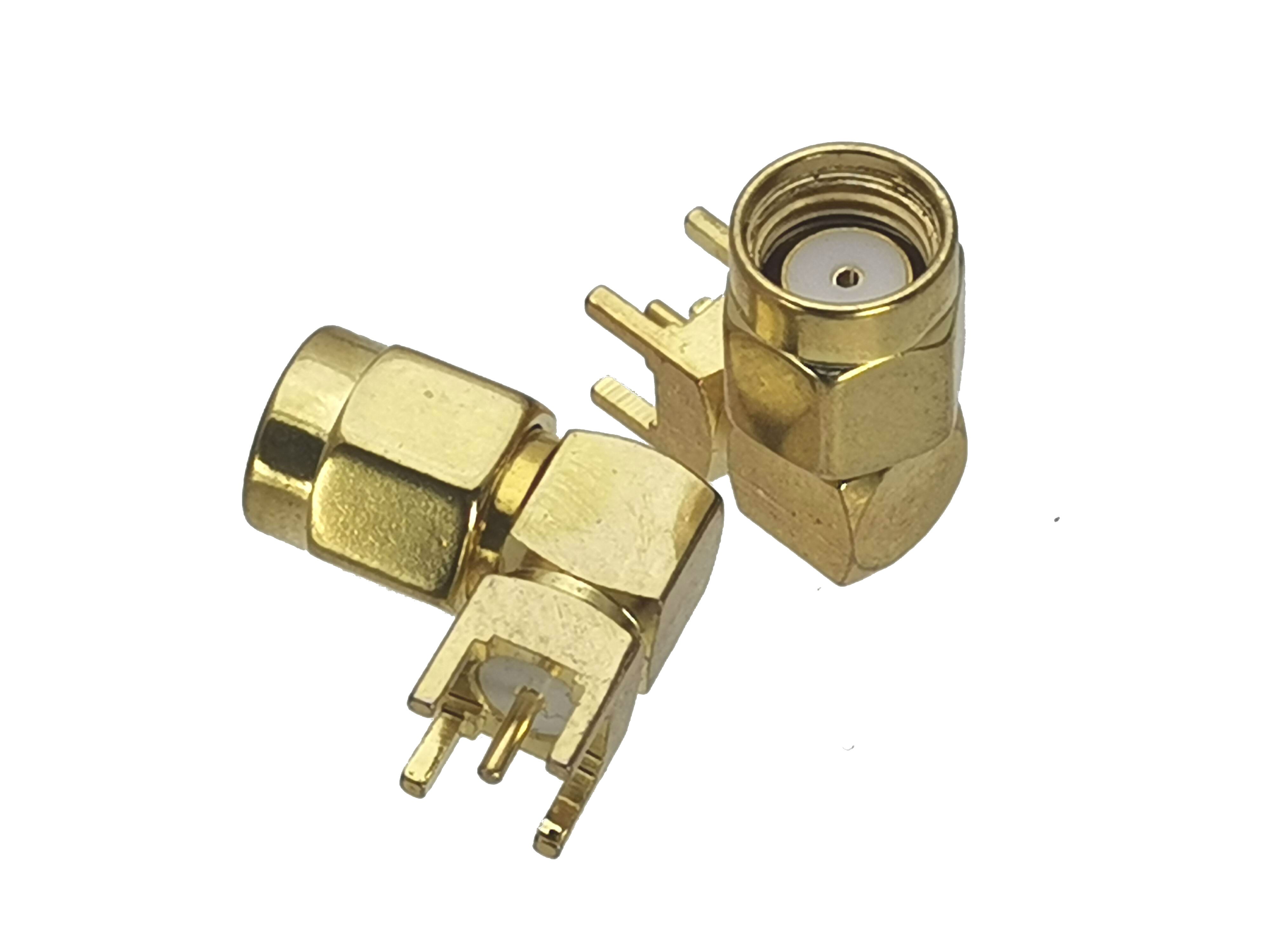 1Pcs RP-SMA Rpsma Mannelijke Jack & Vrouwelijke Plug Schot & Flens Solder Panel Mount & Pcb Mount Rf Adapter connector: Type 5-1pcs