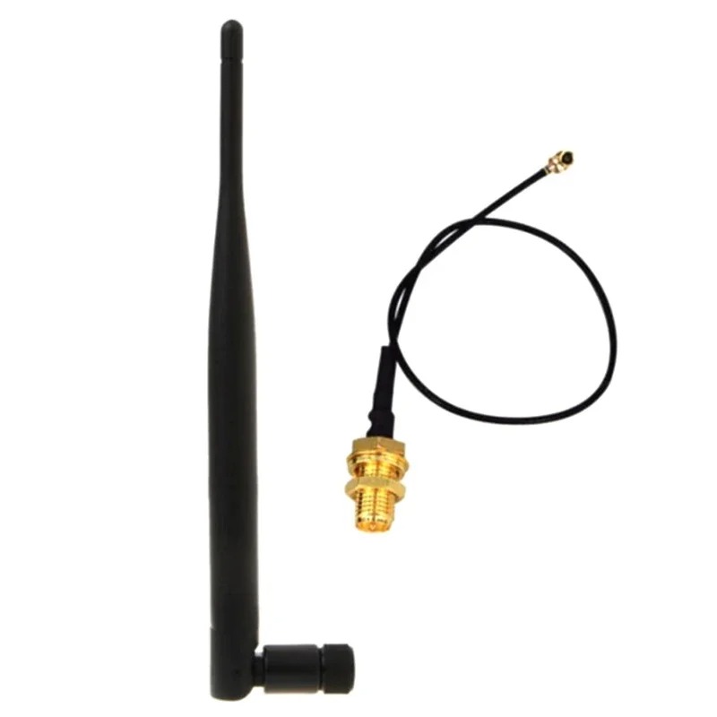868 MHz 915 MHz LoRa-Antenne mit SMA-Stecker für Meshtastic LORA32 ESP32 LoRa OLED-Gremium + 15 cm Verlängerungskabel: Blau