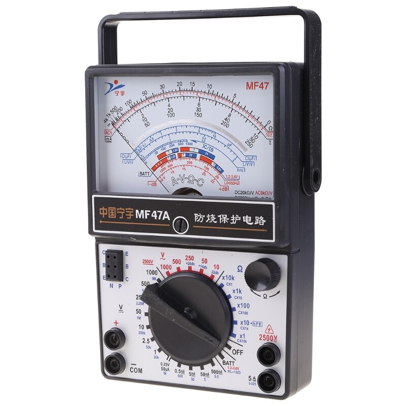 Draagbare Mechanische Pointer Type Multimeter Meting Ac Dc Current Meter Amperemeter Ohmmeter MF47/JO411 Multitester
