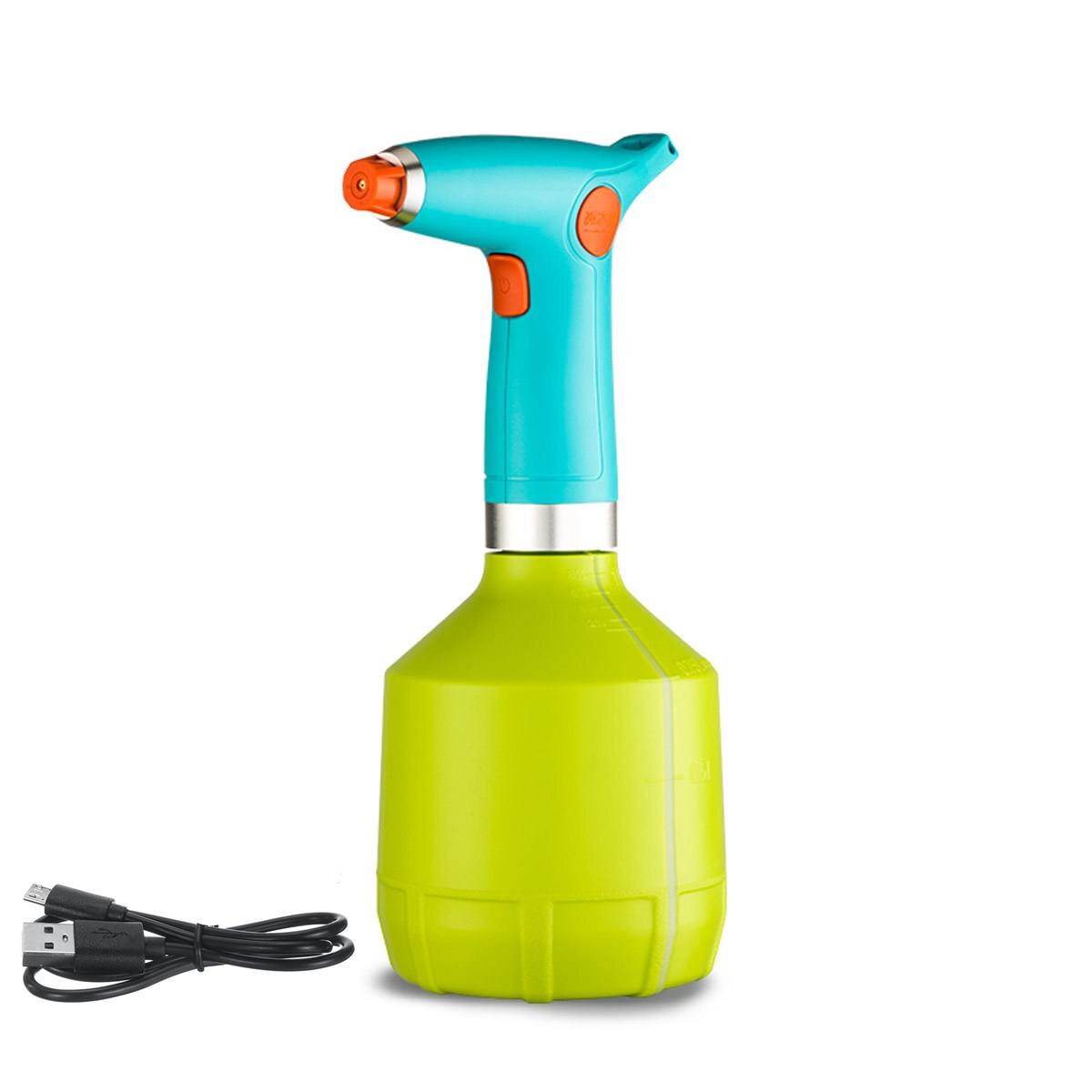 1L Electric Plant Spray Bottle Automatic Watering Fogger USB Garden Tool Handheld Garden Sprayer Electric Fogger Watering Can