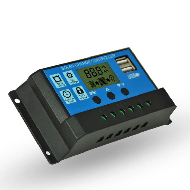 10A-30A Solar Panel Controller Battery Charge Regulator 12V/24V for DC sliding swing gate motor