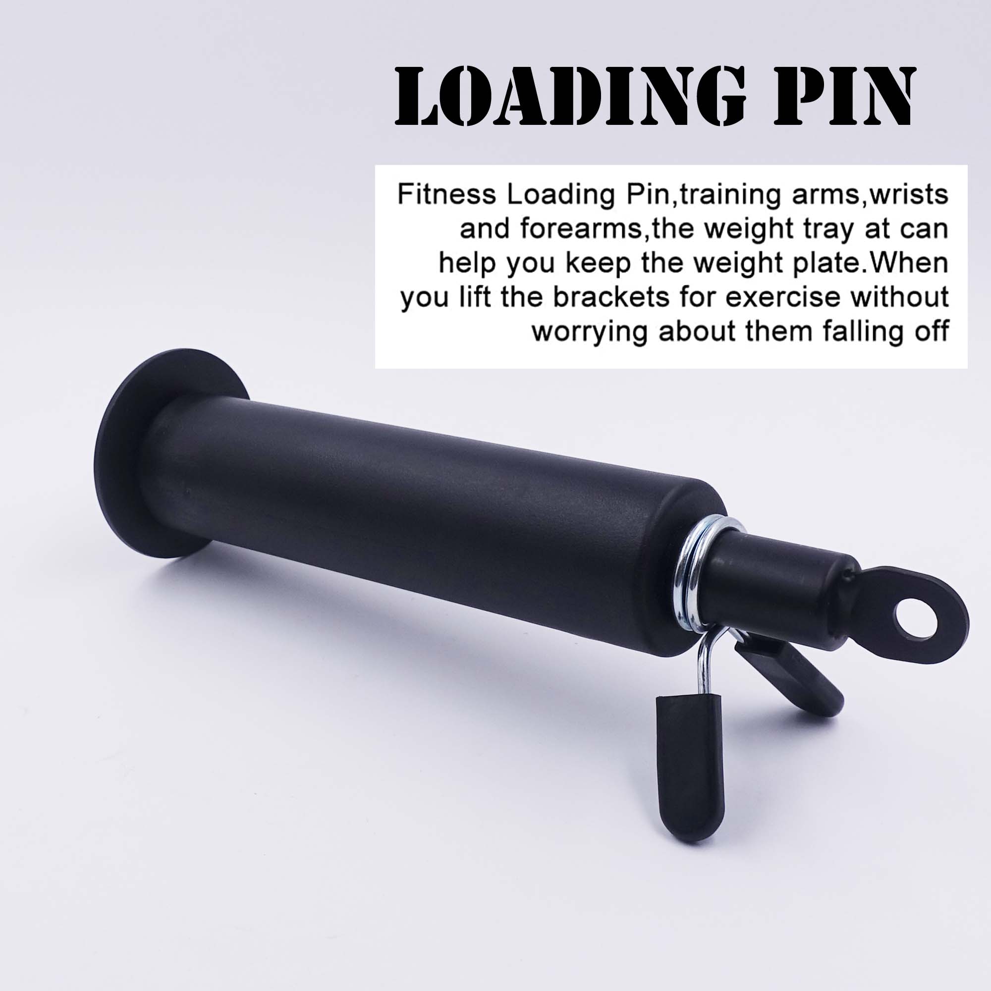 2in1 Heavy Duty Fitness Loading Pin Fit 2 inch 1 inch Barbell for Home Gym Pulley Attachment Weight Lifting Strength Training
