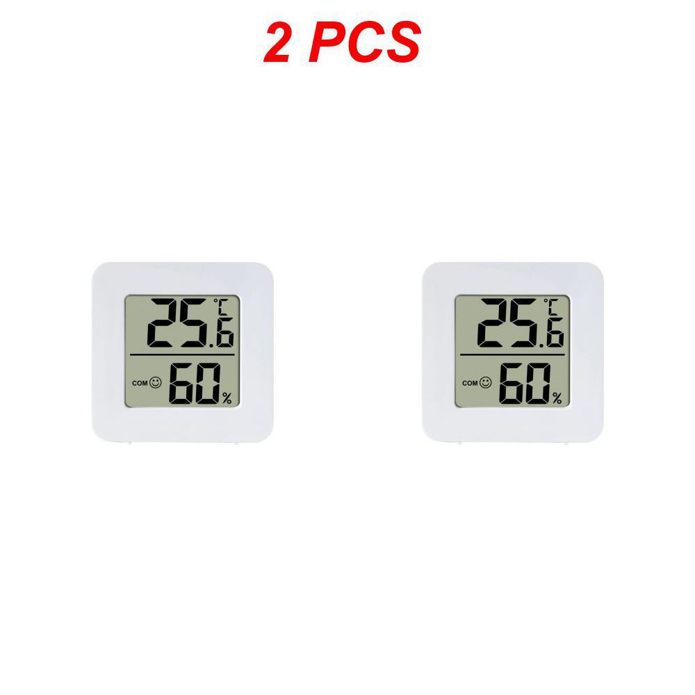 Digitales Thermometer Hygrometer Schlafzimmer Zuhause Elektronisches Messgerät Mini Heimat Elektronisches Nassthermometer LCD Elektronischer Monitor: Orange