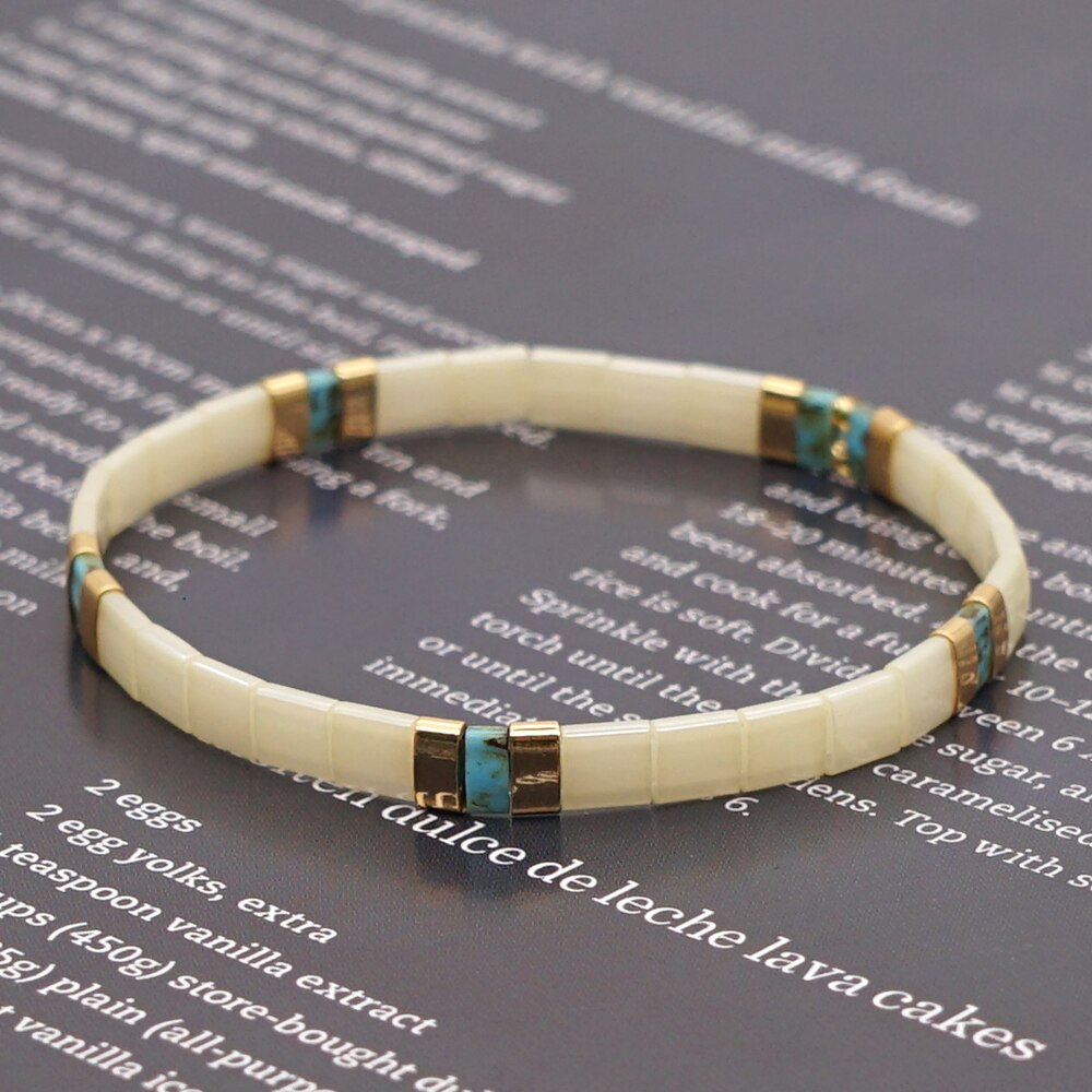 Go2 boho winter armbanden voor vrouwen miyuki tila kralen strand handgemaakte sieraden femme stretch armbanden