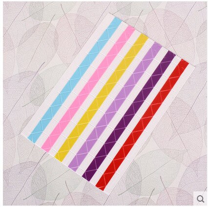 PVC Stickers DIY Photo Albums Frame Corner Paste Manual Photo Album Picture Decoration Accessories: color