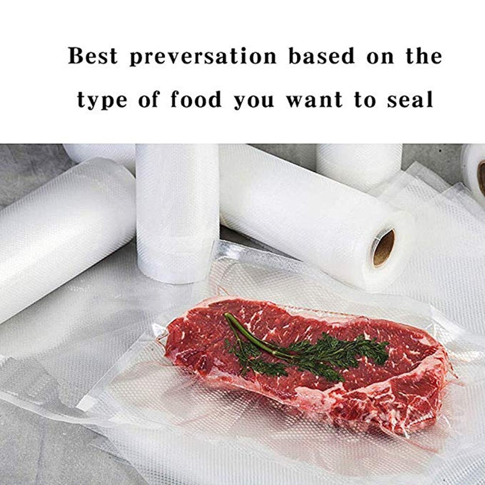 Vakuumförslutningsmaskin automatisk försegling påsar rullar pack  of 2 matsparare förvaringsförsegling en måltid sous vide matlagning torr fuktig lägen