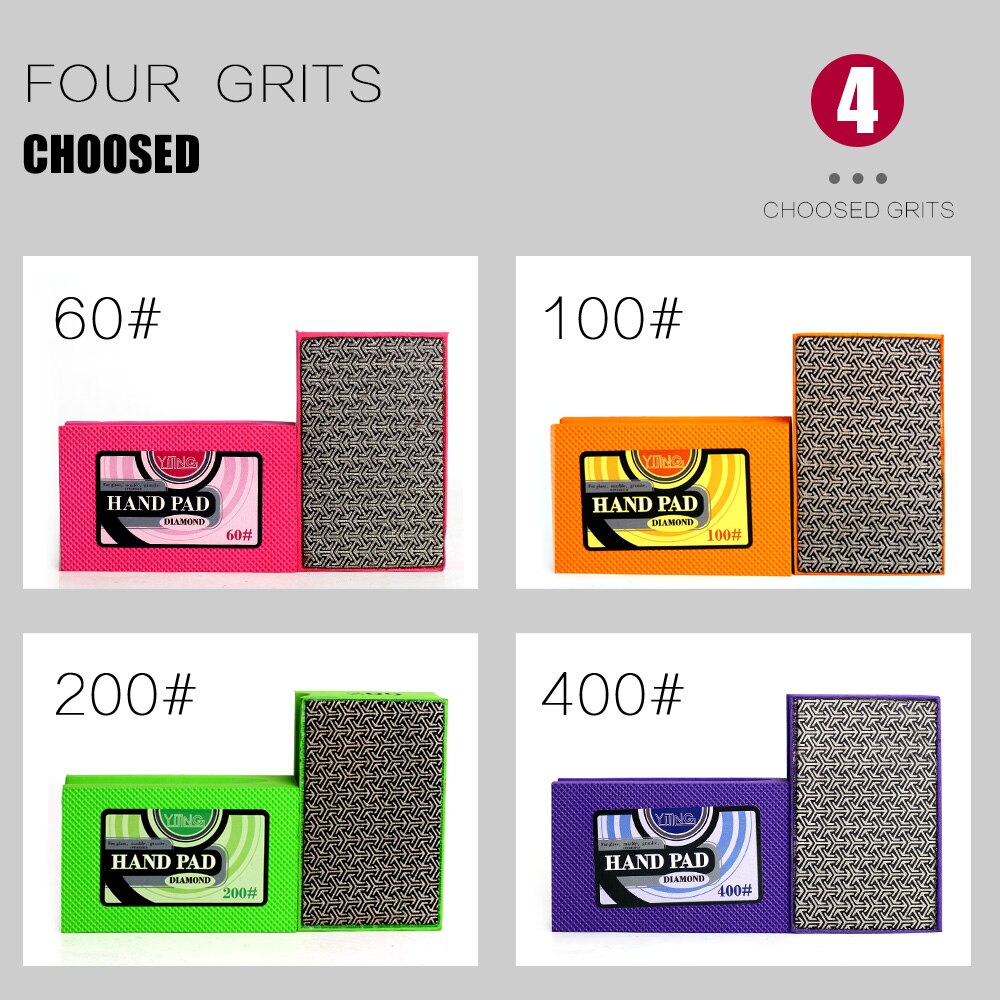 Yijing Diamant De Hand Polijsten Pads Hand Schuren Pads Voor Steen Glas Kunststeen Keuken Schoonmaken Schurende Te