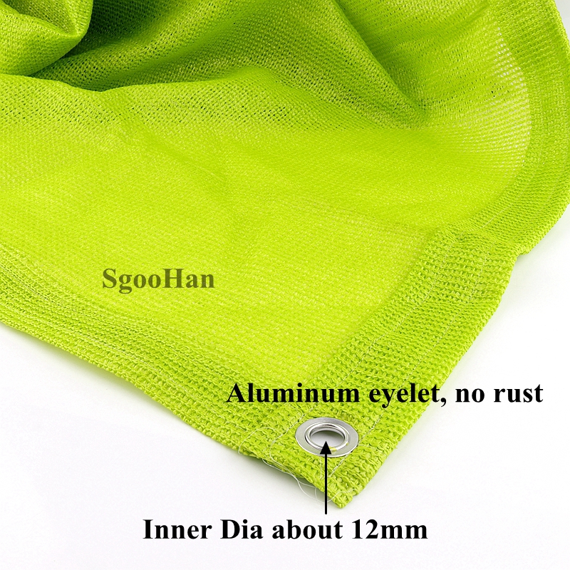 0.8X5/1.7x3m HDPE Anti-UV Emerald Green Sunshade Net Balcony Succulent Plant Ventilation Sun Shading Net Courtyard Shade Cooling