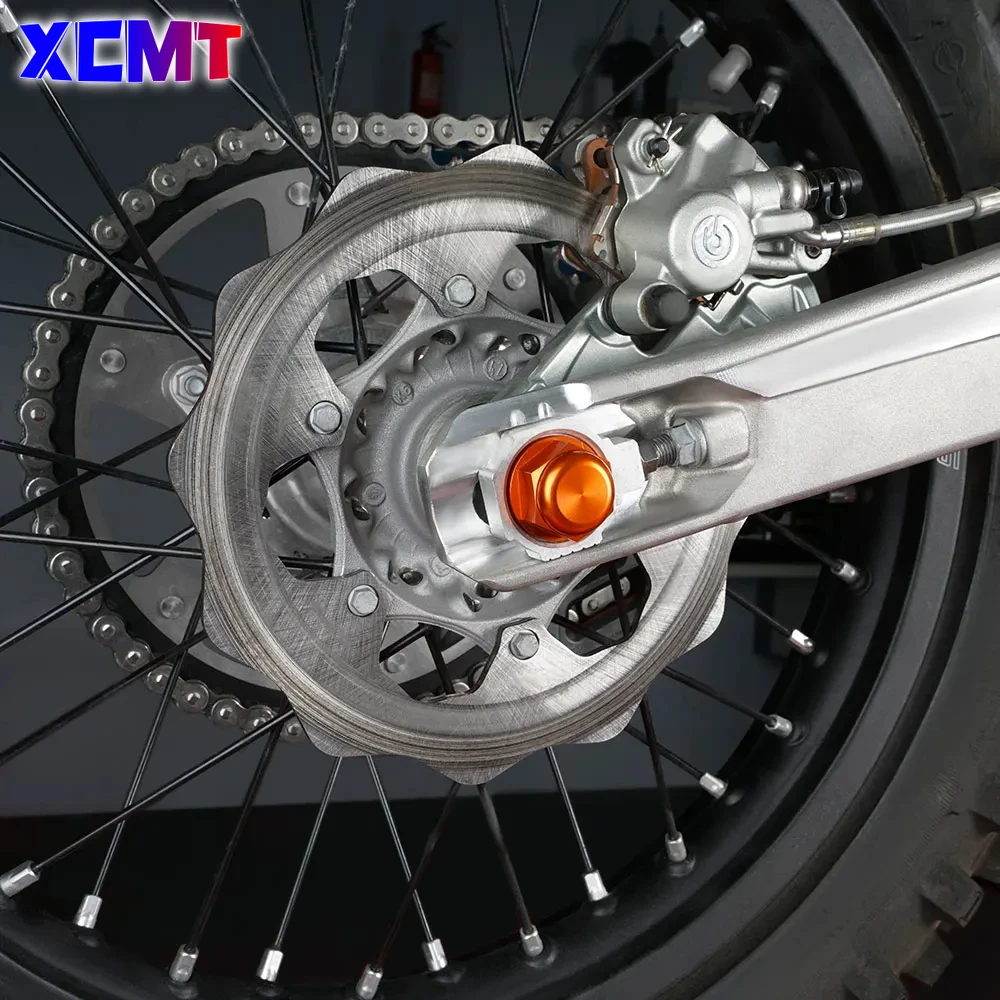 Motorcycle Front Wheel Lock Nut Bolt Rear Chain Adjuster Axle Block Wheel Axle For KTM SX SXF XC XCF EXC EXCF XCW SMR 85-530