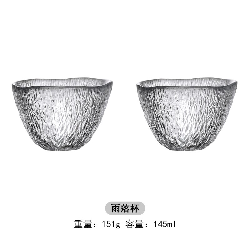 Japanse Kung Fu Handgemaakte Thee Cup Whisky Glas Koffie Mok Single Malt Kristal Wijn Glas Cognac Cognac Borrel: 2 PCS