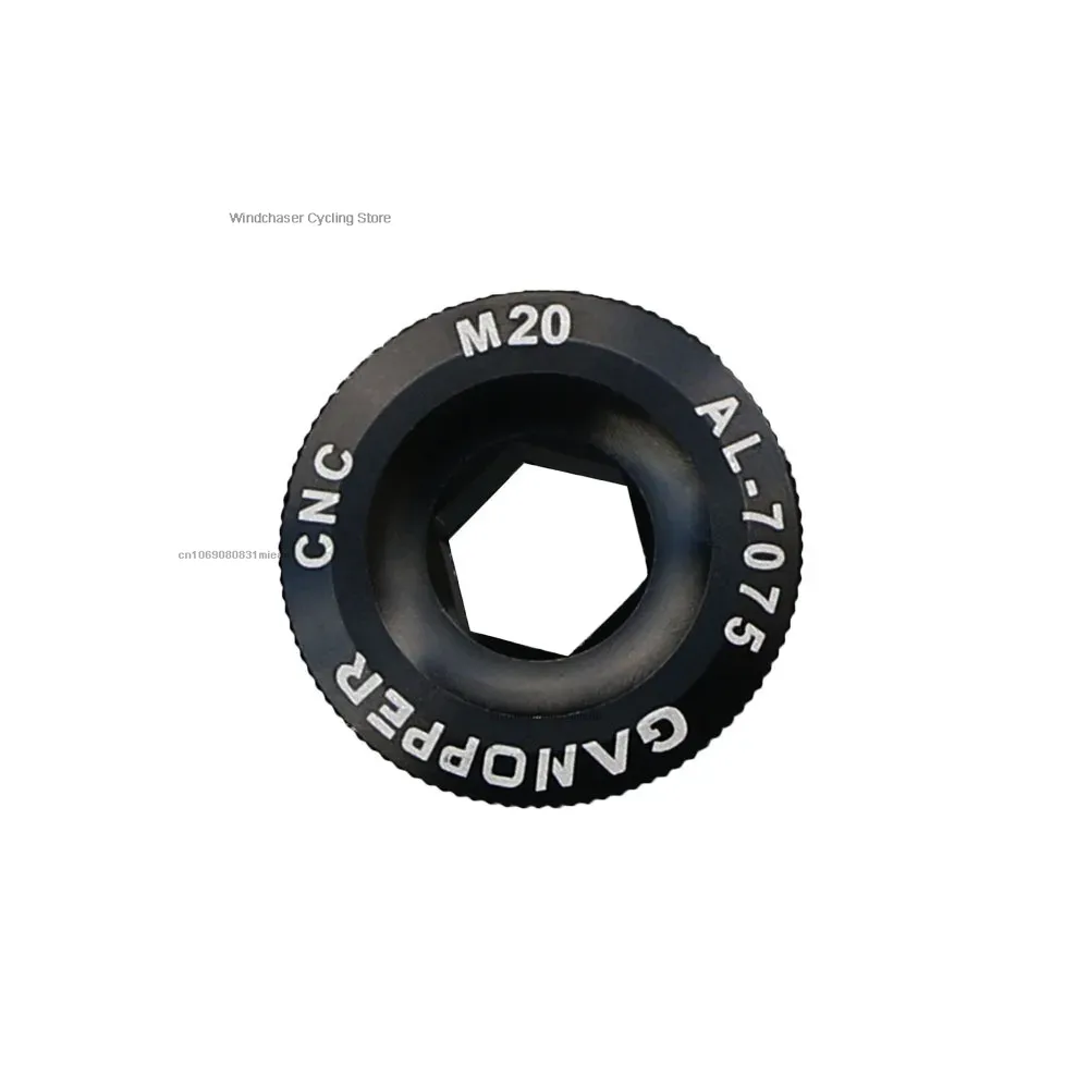 M15/M18/M19/M20 tornillo de manivela perno de fijación de brazo de manivela BB tornillo de eje Central tapa de tuerca de bielas para bicicleta de montaña de carretera: Blanco