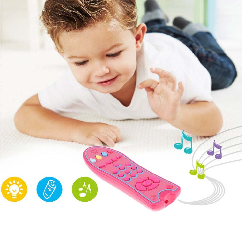 Electric Music TV Remote Control Toy Early Educational Toys 3 languages Numbers Remote Learning Machine Baby Toys