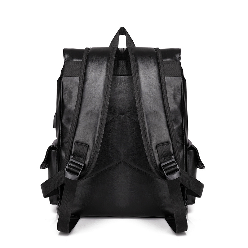 Luxury Brand Leather Men Backpack Business Male Laptop Bag Daypacks Large Capacity Travel College School Bag Rucksack