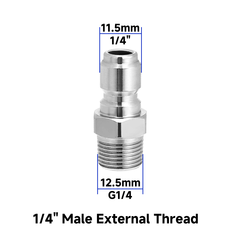 1/4 Inch Pressure Washer Couplers Quick Connect Male Female Connector Fittings Adapters Garden Urban Tool Irrigation Washing: MULTI