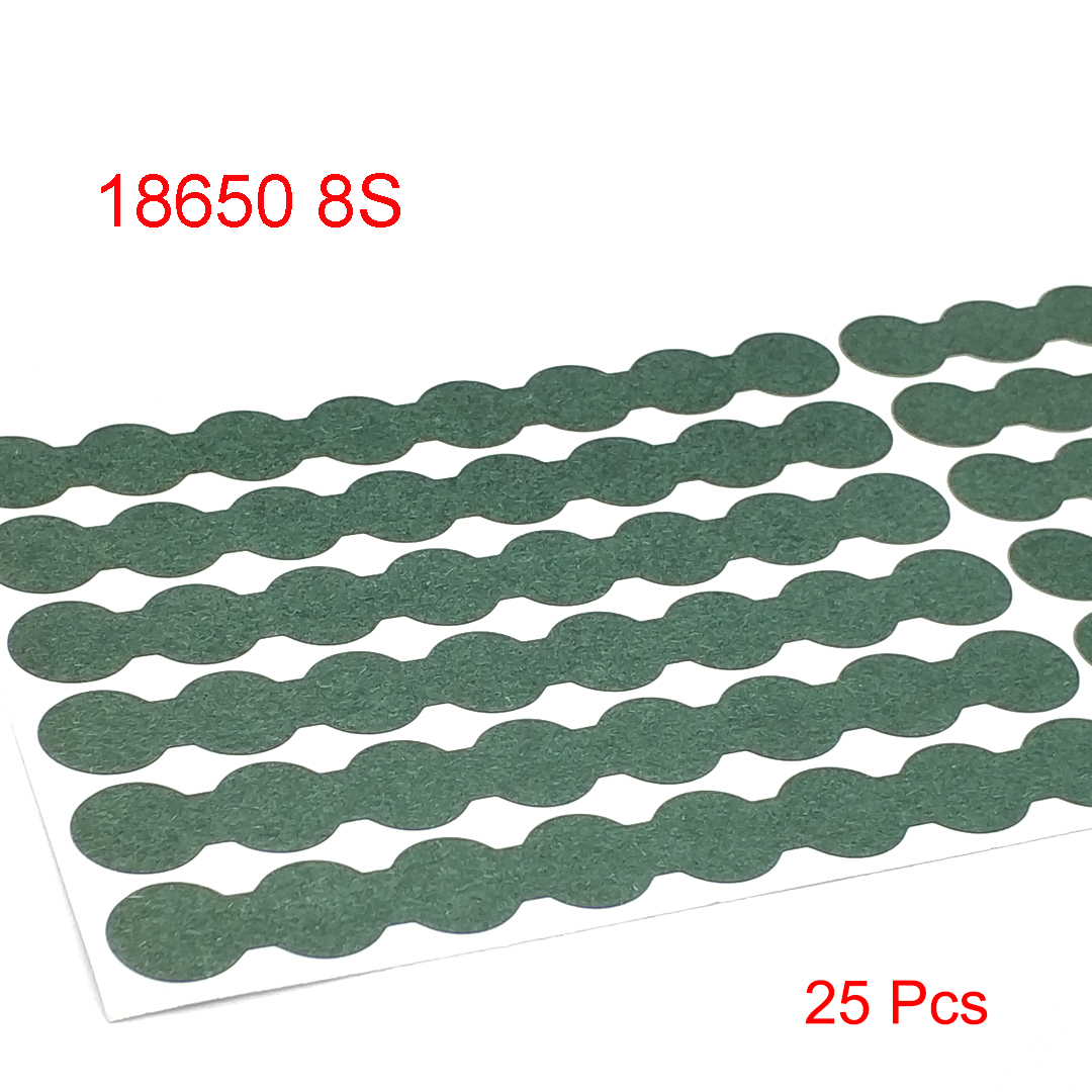 18650 21700 32650 Li-ion Battery Insulation Gasket Barley Paper Battery Pack Cell Insulating Glue Fish Electrode Insulated Pads: Silver