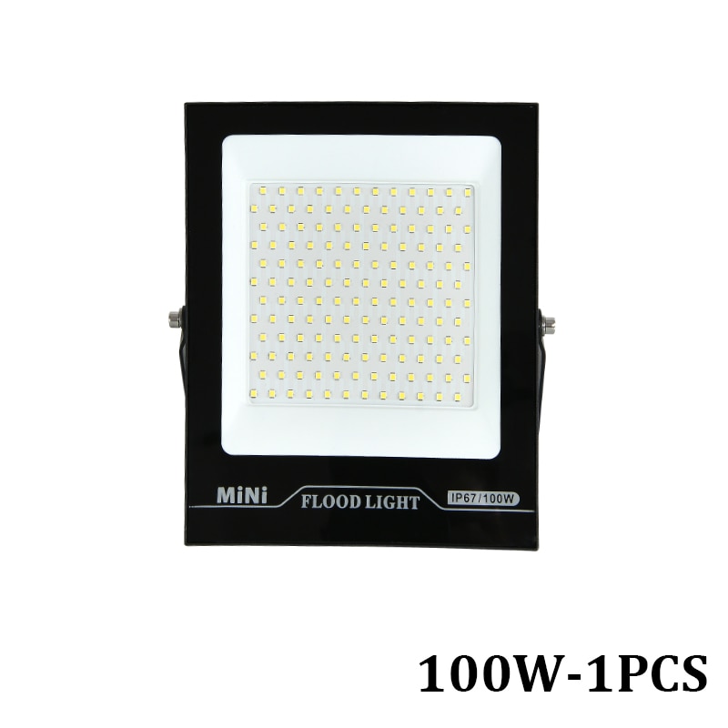 Flood Light LED Outdoor Exterior Projector Lamp 10W 20W 30W 50W 100W 150W For Garden Fence Street Garage Spotlights: 100W / Cold White