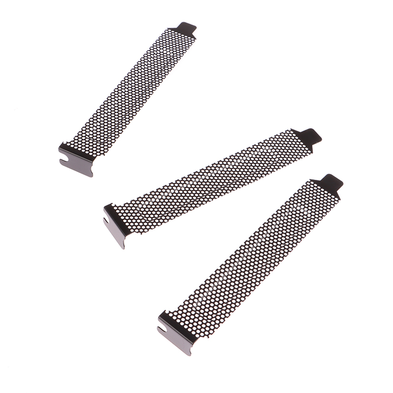 PCI Slot Cover Filtro de Poeira, Blking Board, Ventilador, PC de Ventilação, Acessórios para Computador, 5Pcs