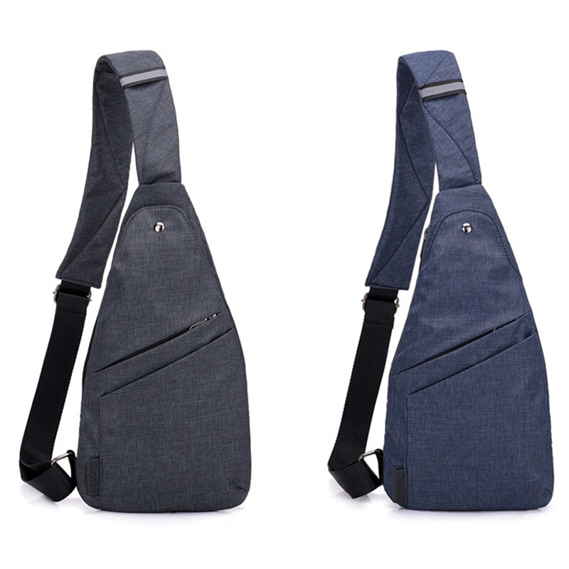 Male Anti-Theft Bagpack Men Sling One Shoulder Bag Boy Waterproof Travel Small Chest Bag Slim Mini Crossbody Bag Black